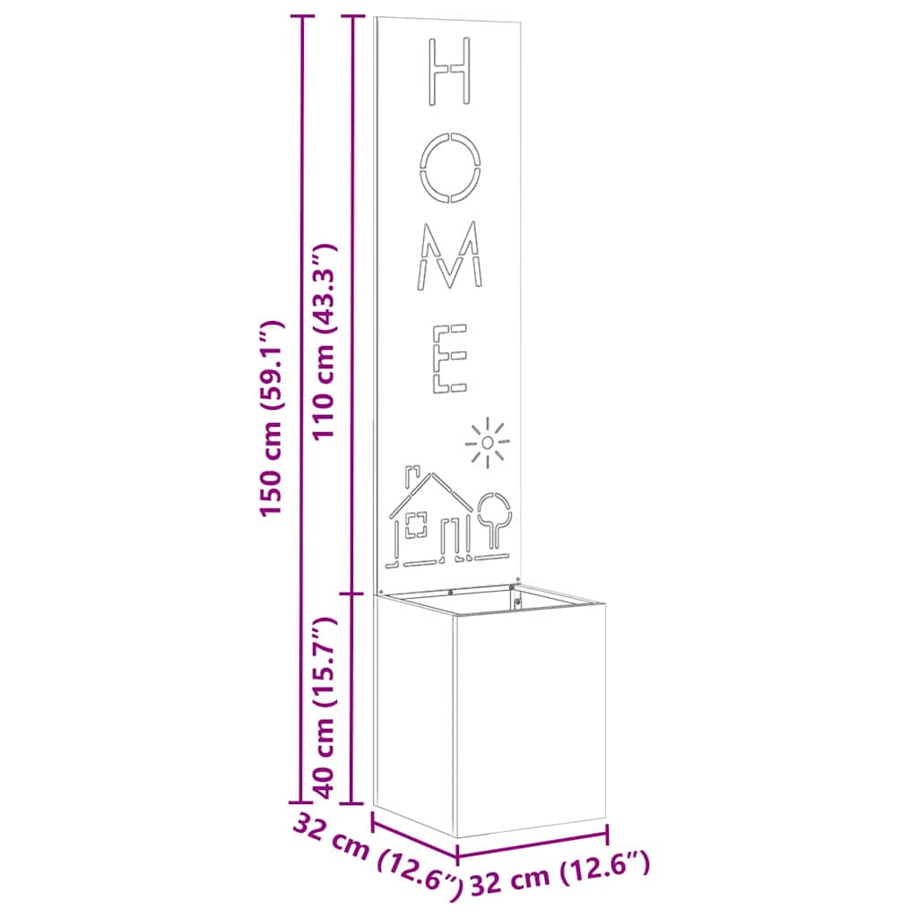 Écran de confidentialité de jardin Anthracite 32 x 140 cm - XIOS