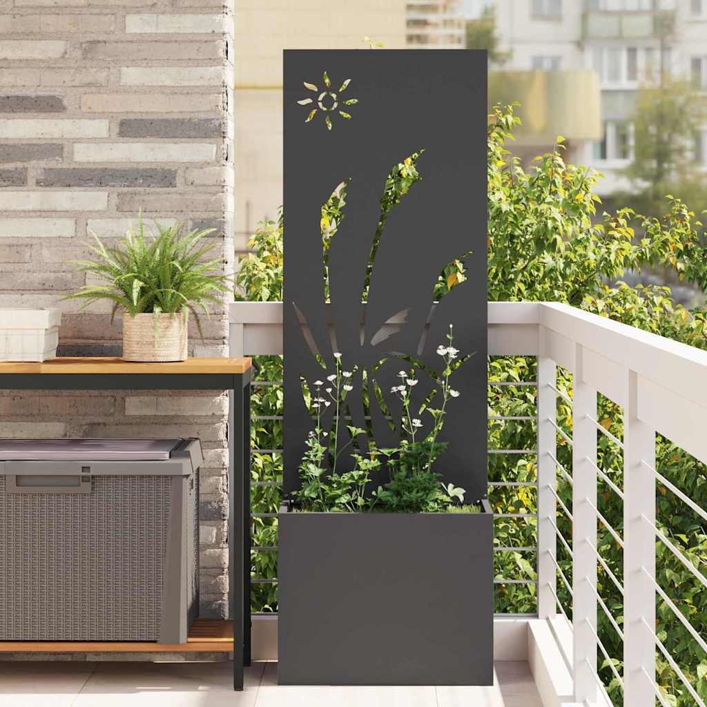 Écran de confidentialité de jardin Fretwork Noir 50 x 140 cm - XIOS