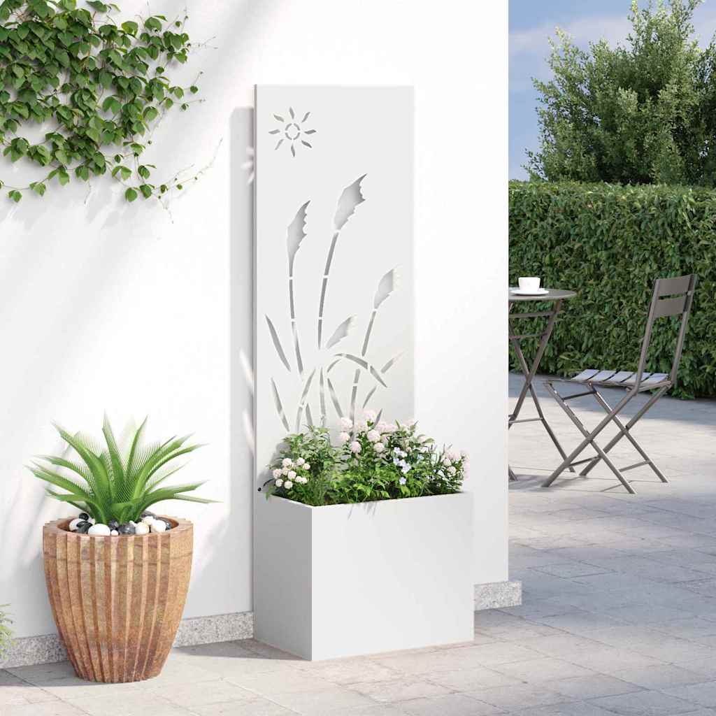 Écran de confidentialité de jardin Fretwork Blanc 50 x 140 cm - XIOS
