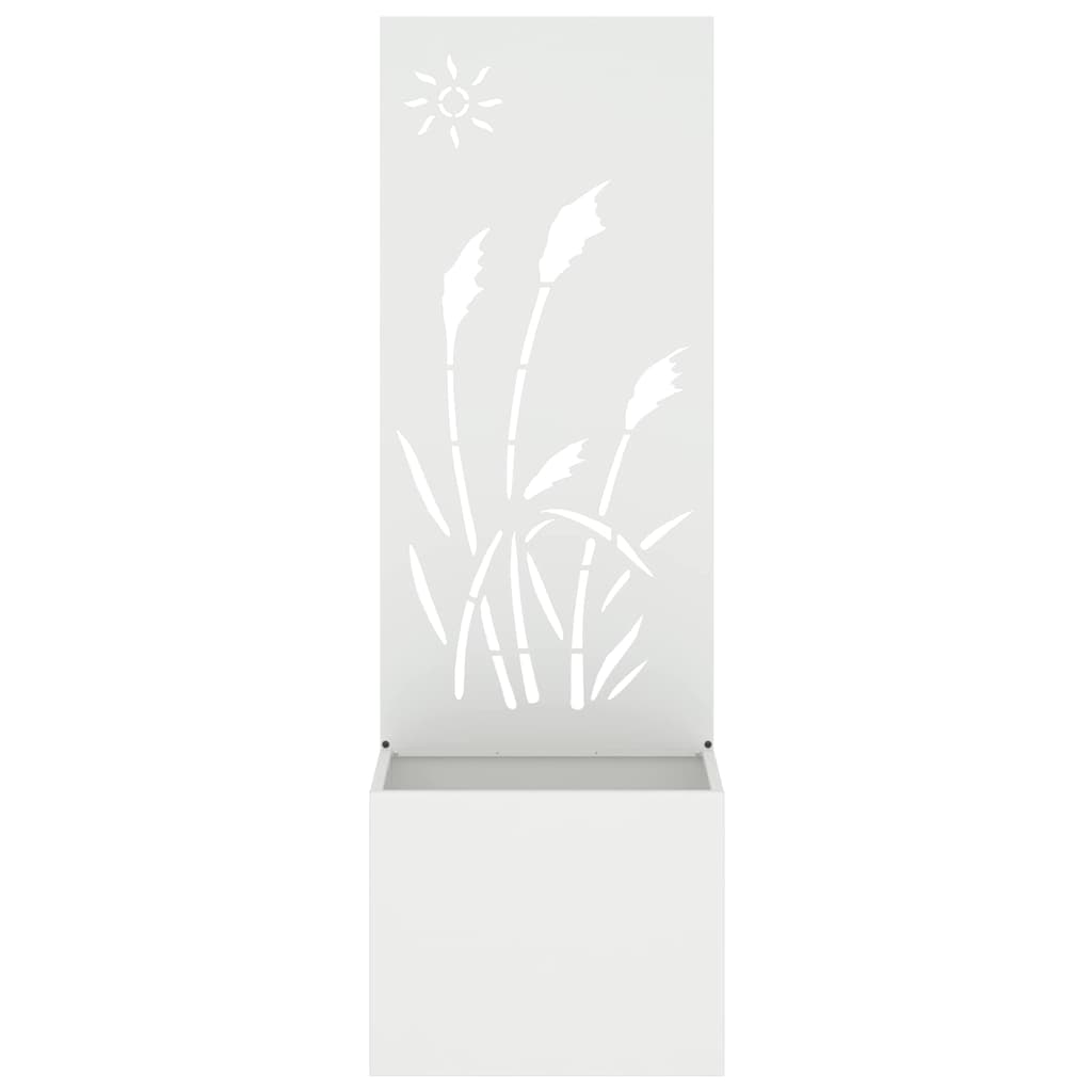 Écran de confidentialité de jardin Fretwork Blanc 50 x 140 cm - XIOS