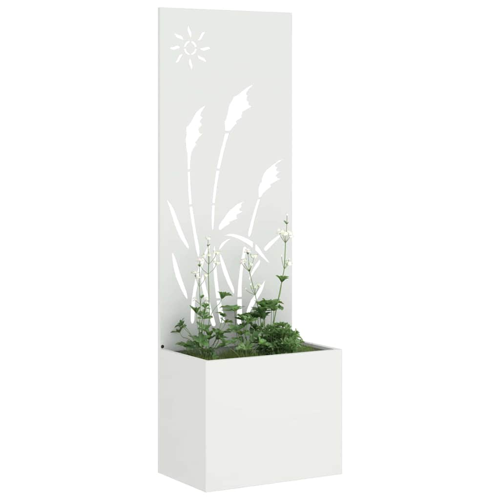 Écran de confidentialité de jardin Fretwork Blanc 50 x 140 cm - XIOS