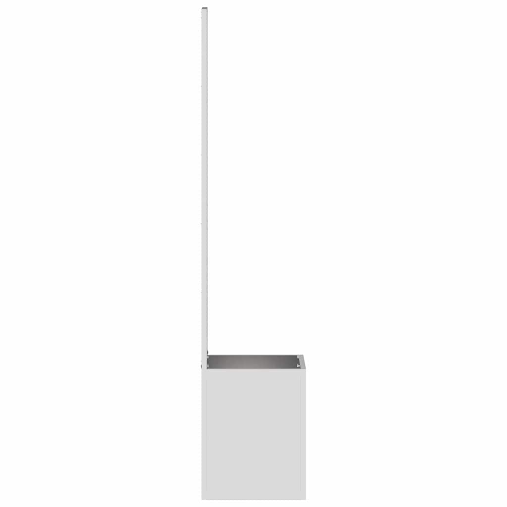 Jardinier avec Panneau Décoratif Argent 50 x 140 cm - XIOS