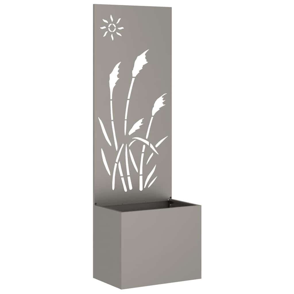 Jardinier avec Panneau Décoratif Rouillé 50 x 140 cm - XIOS