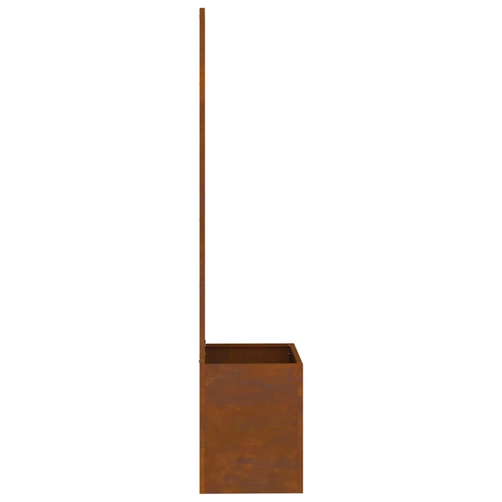 Jardinier avec Panneau Décoratif Rouillé 50 x 140 cm - XIOS