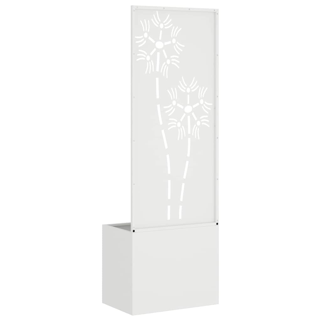Écran de confidentialité de jardin Floral Blanc 50 x 140 cm - XIOS