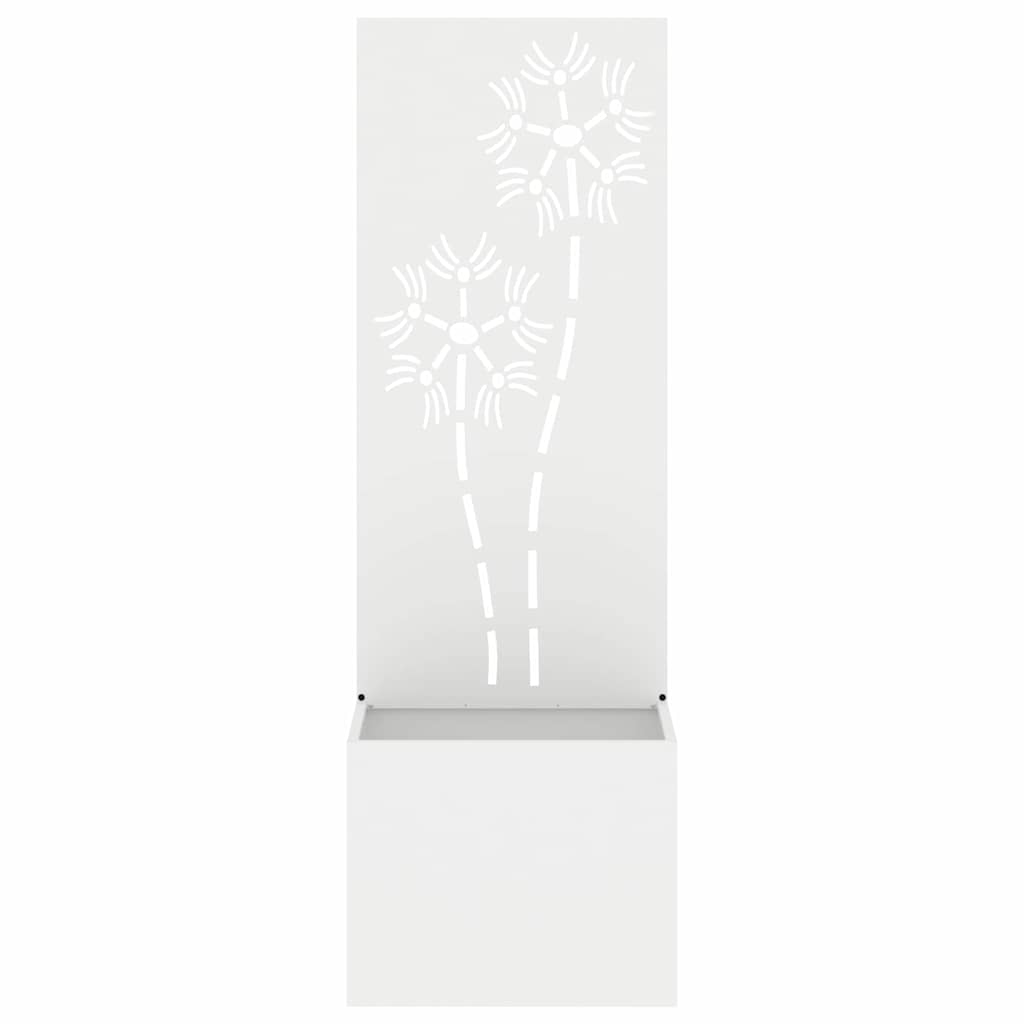 Écran de confidentialité de jardin Floral Blanc 50 x 140 cm - XIOS