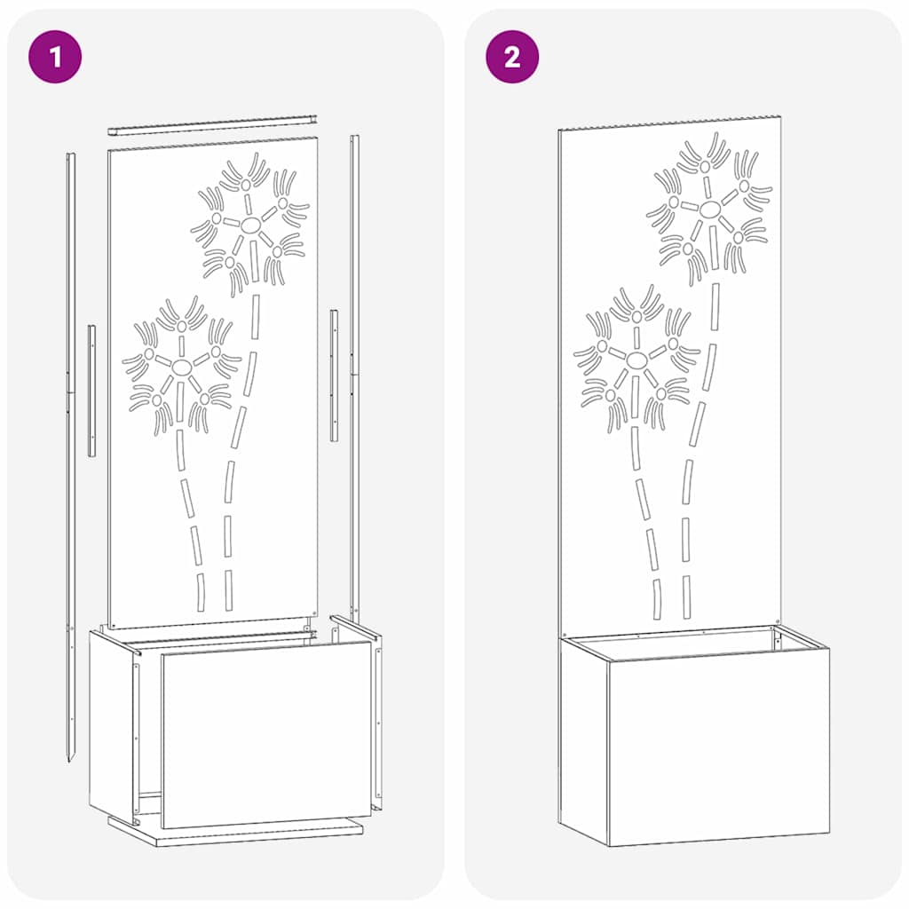 Écran de confidentialité de jardin Anthracite 50 x 140 cm - XIOS