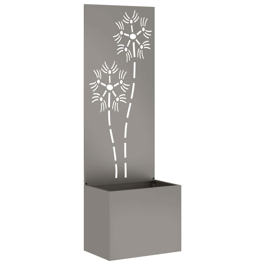 Jardinier avec Panneau Décoratif Rouillé 50 x 140 cm - XIOS