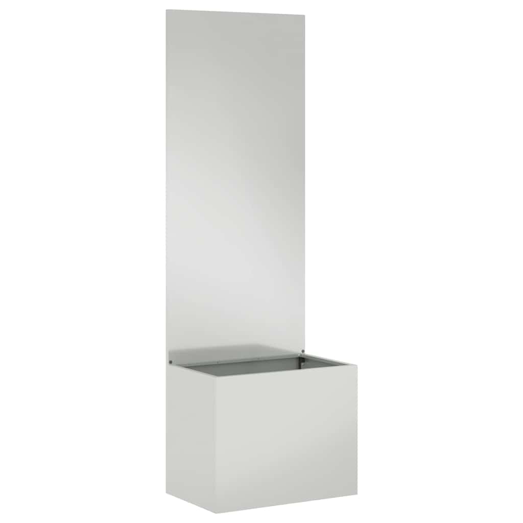 Jardinier avec Panneau Décoratif Argent 50 x 140 cm - XIOS