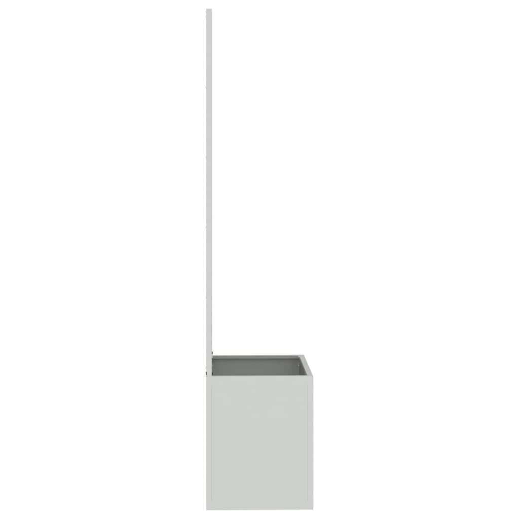 Jardinier avec Panneau Décoratif Argent 50 x 140 cm - XIOS