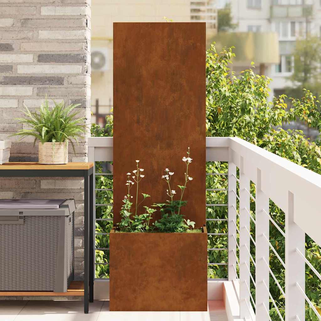 Écran de confidentialité de jardin Fretwork Rouillé 50 x 140 cm XIOS