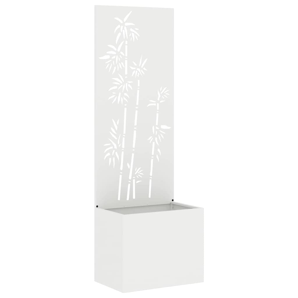 Écran de confidentialité de jardin Floral Blanc 50 x 140 cm - XIOS