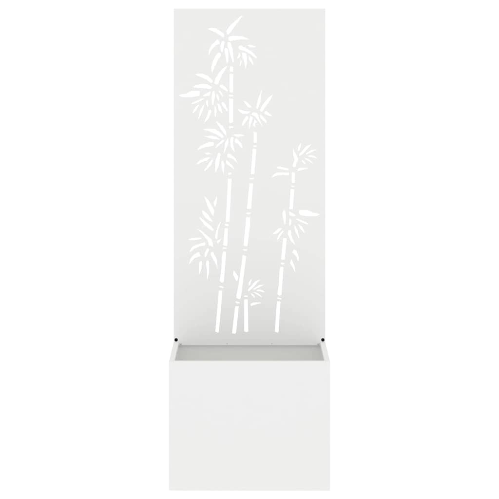 Écran de confidentialité de jardin Floral Blanc 50 x 140 cm - XIOS