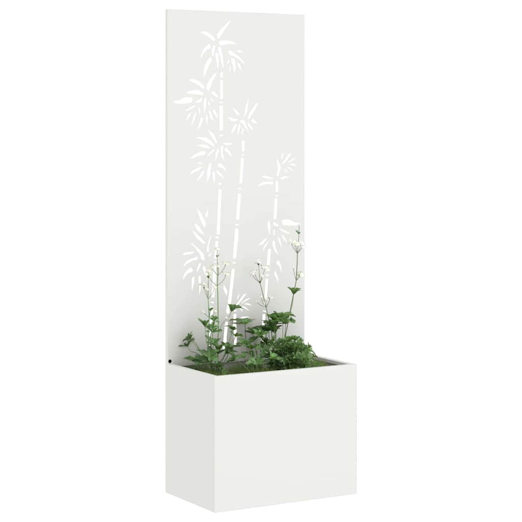 Écran de confidentialité de jardin Floral Blanc 50 x 140 cm - XIOS