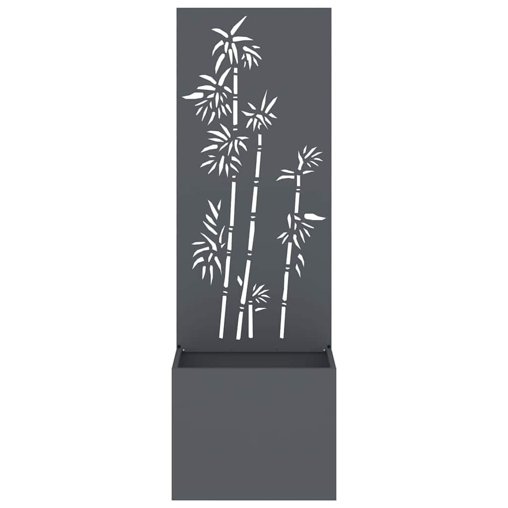 Jardinier avec Panneau Décoratif Anthracite 50 x 140 cm - XIOS