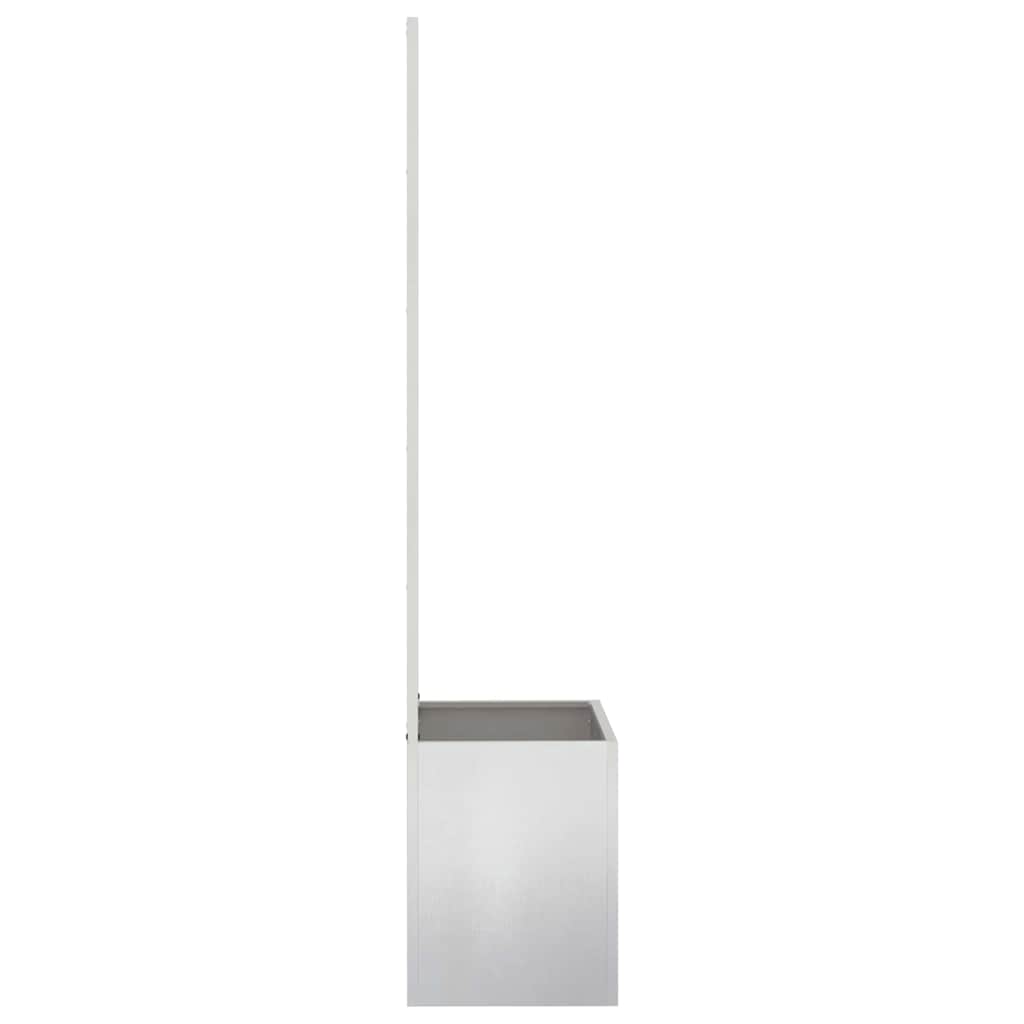 Jardinier avec Panneau Décoratif Argent 50 x 140 cm - XIOS