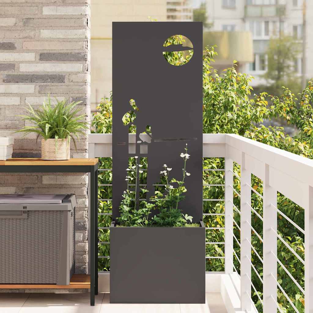 Écran de confidentialité de jardin Fretwork Noir 50 x 140 cm - XIOS