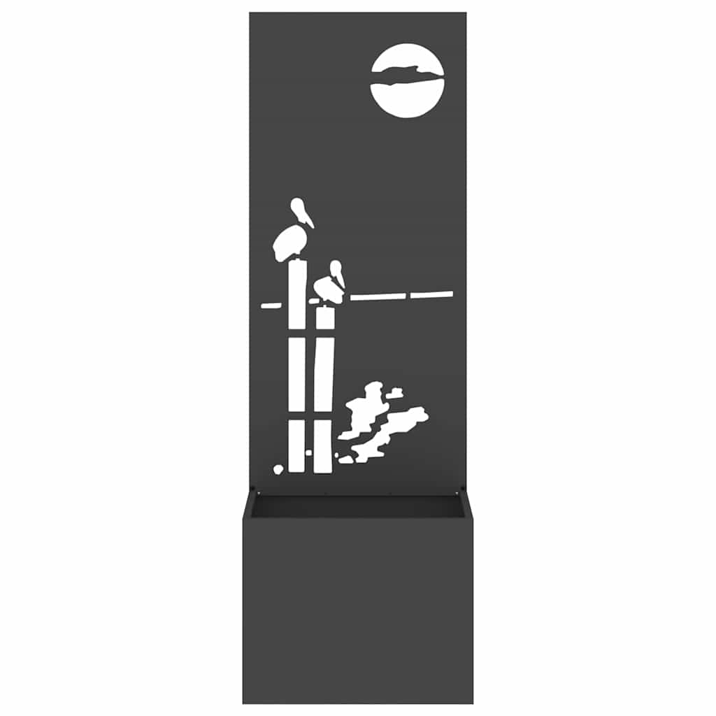 Écran de confidentialité de jardin Fretwork Noir 50 x 140 cm - XIOS