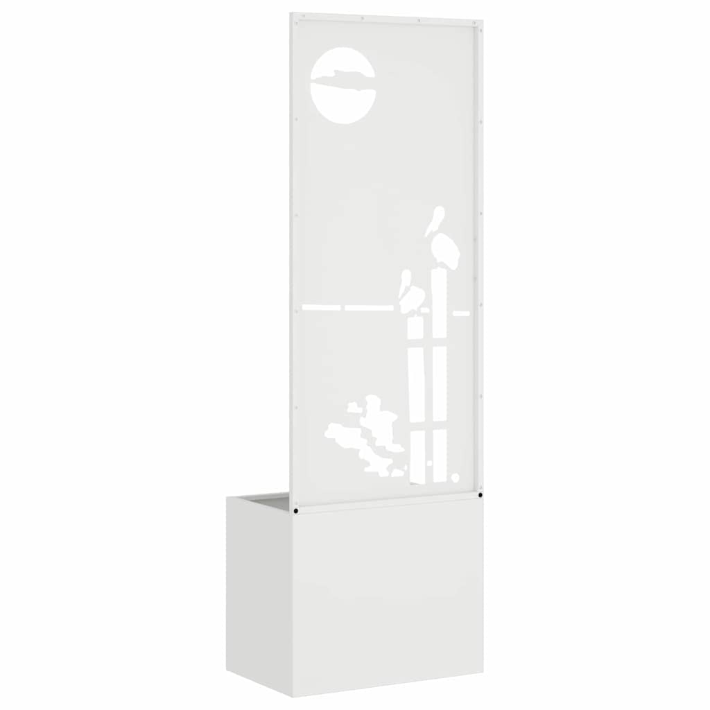 Écran de confidentialité de jardin Fretwork Blanc 50 x 140 cm - XIOS