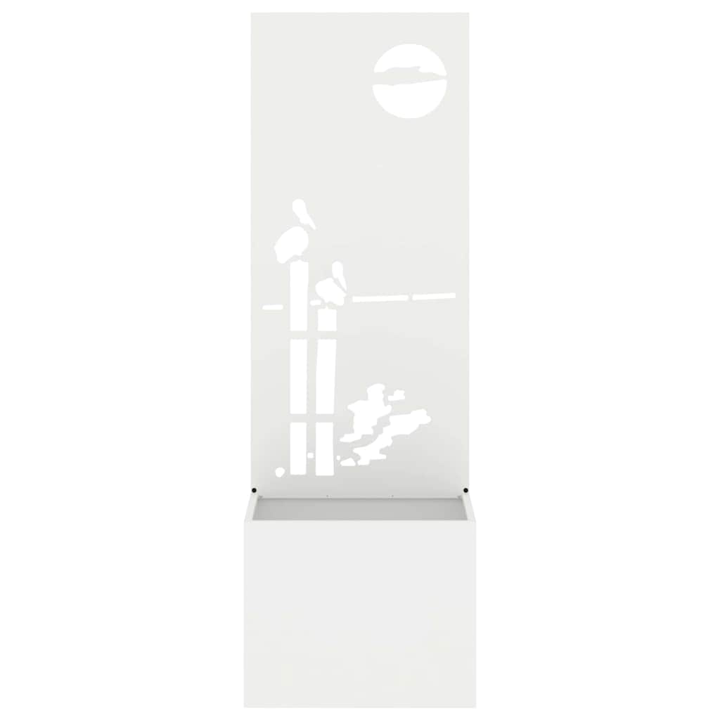 Écran de confidentialité de jardin Fretwork Blanc 50 x 140 cm - XIOS