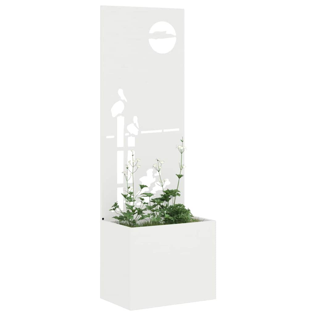 Écran de confidentialité de jardin Fretwork Blanc 50 x 140 cm - XIOS