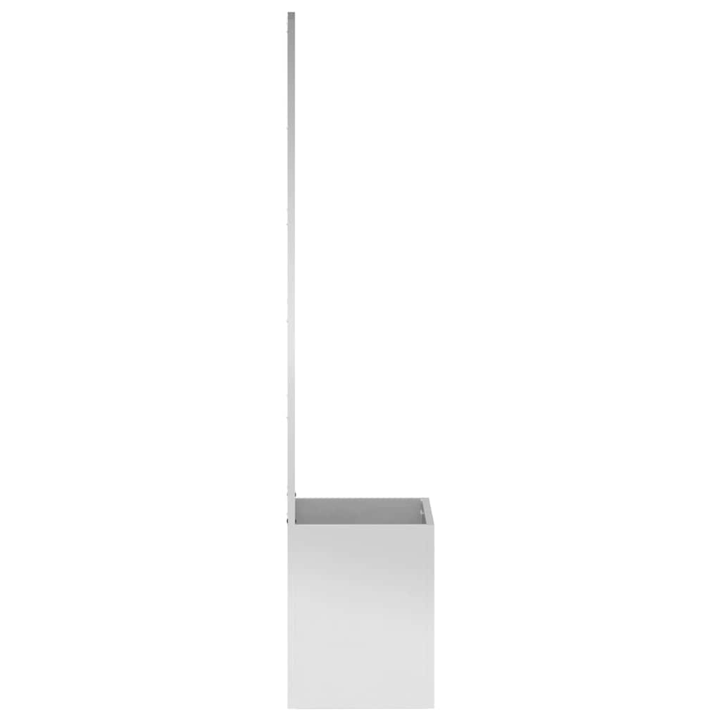 Jardinier avec Panneau Décoratif Argent 50 x 140 cm - XIOS