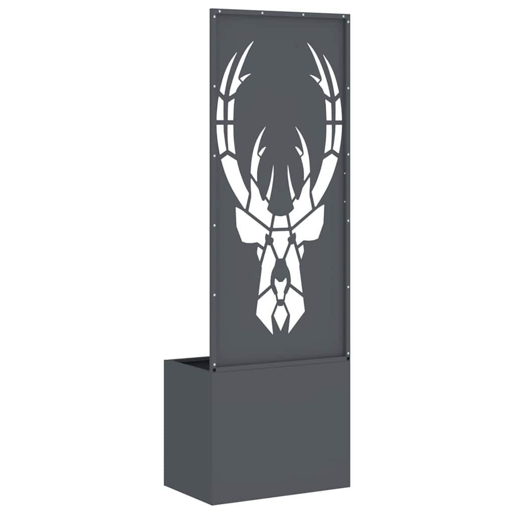 Jardinier avec Panneau Décoratif Anthracite 50 x 140 cm - XIOS