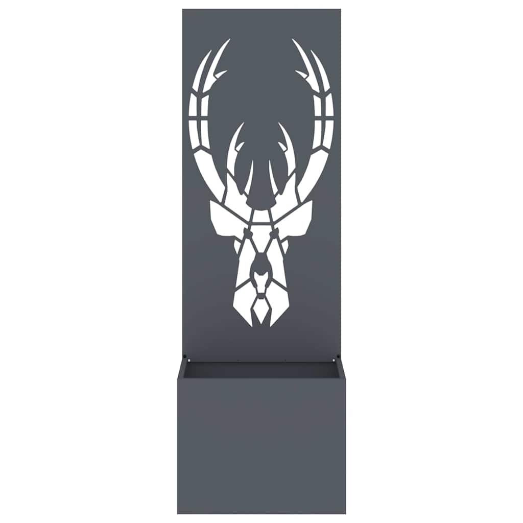 Jardinier avec Panneau Décoratif Anthracite 50 x 140 cm - XIOS