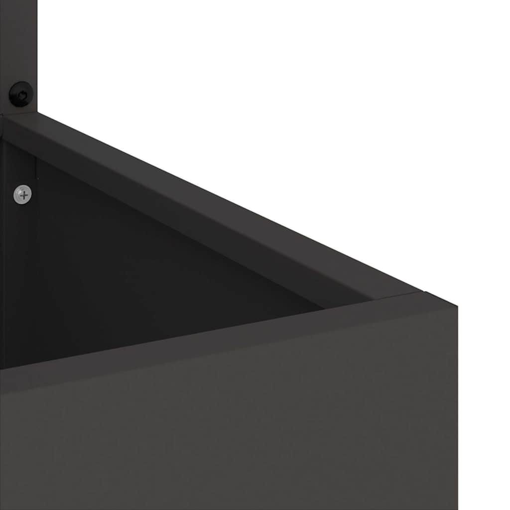 Écran de confidentialité de jardin Fretwork Noir 50 x 140 cm - XIOS