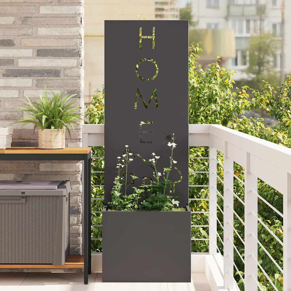 Écran de confidentialité de jardin Fretwork Noir 50 x 140 cm - XIOS