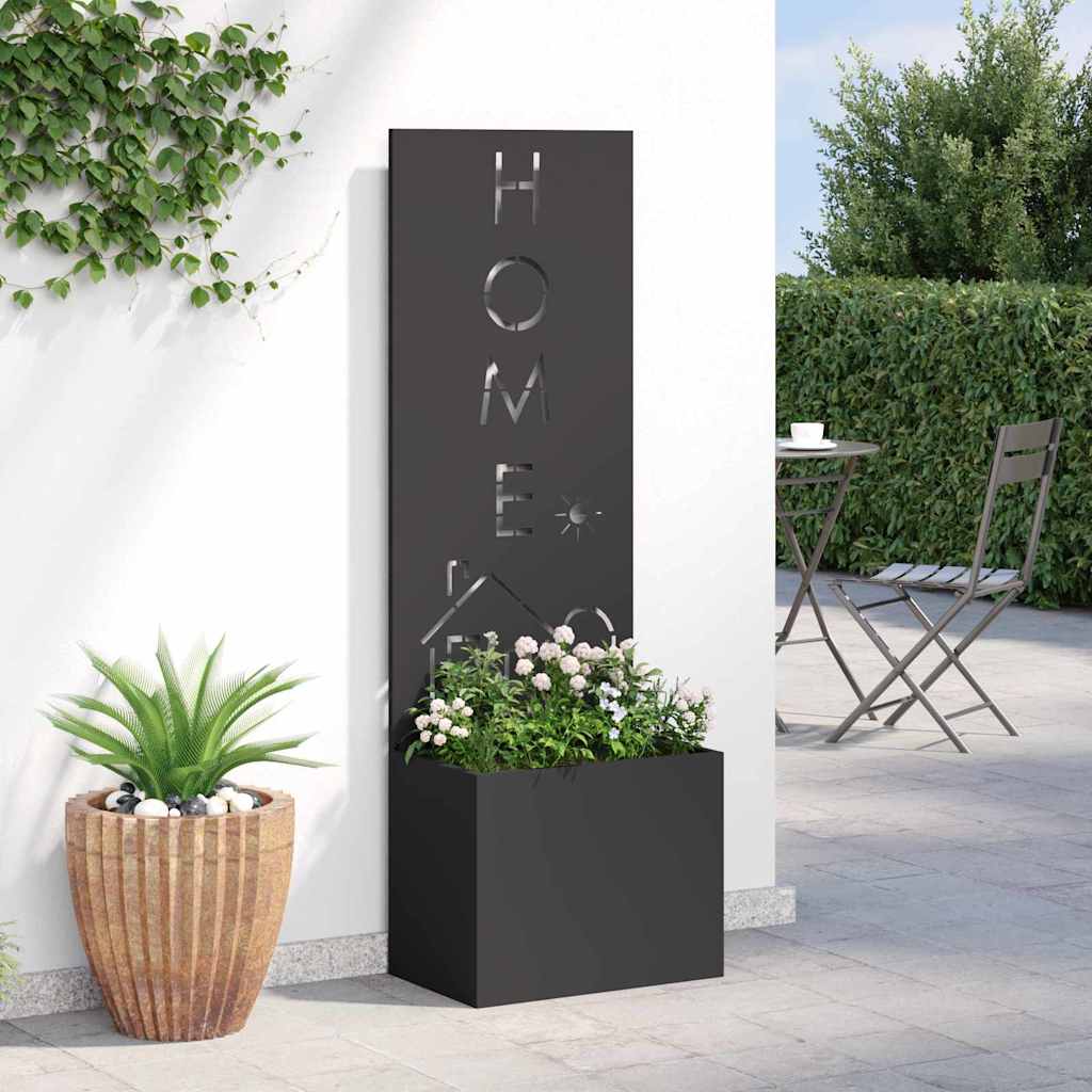 Écran de confidentialité de jardin Fretwork Noir 50 x 140 cm - XIOS
