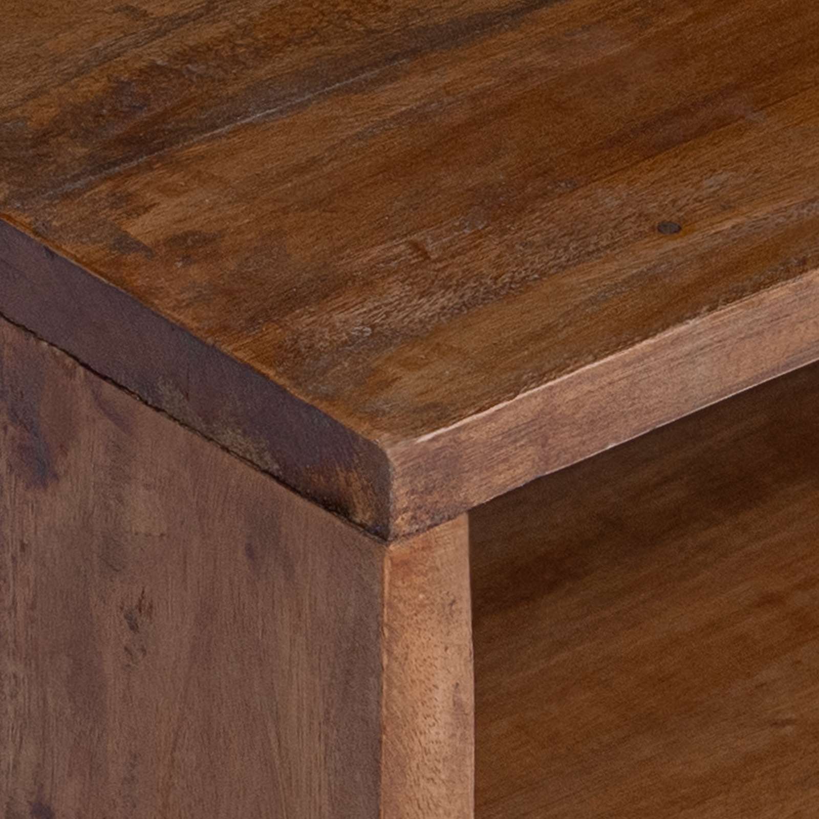 Table d'Accent 3 pcs Marron Bois de Mahogany Massif - XIOS
