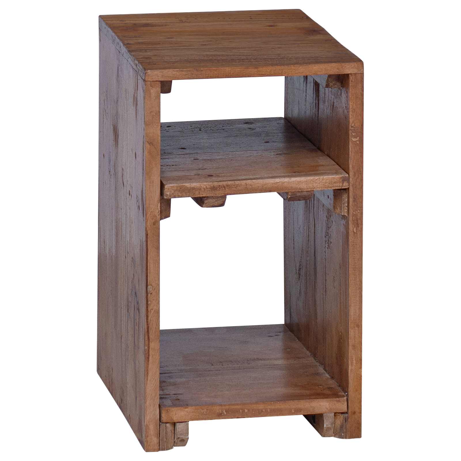 Table d'Accent 3 pcs Marron Bois de Mahogany Massif - XIOS
