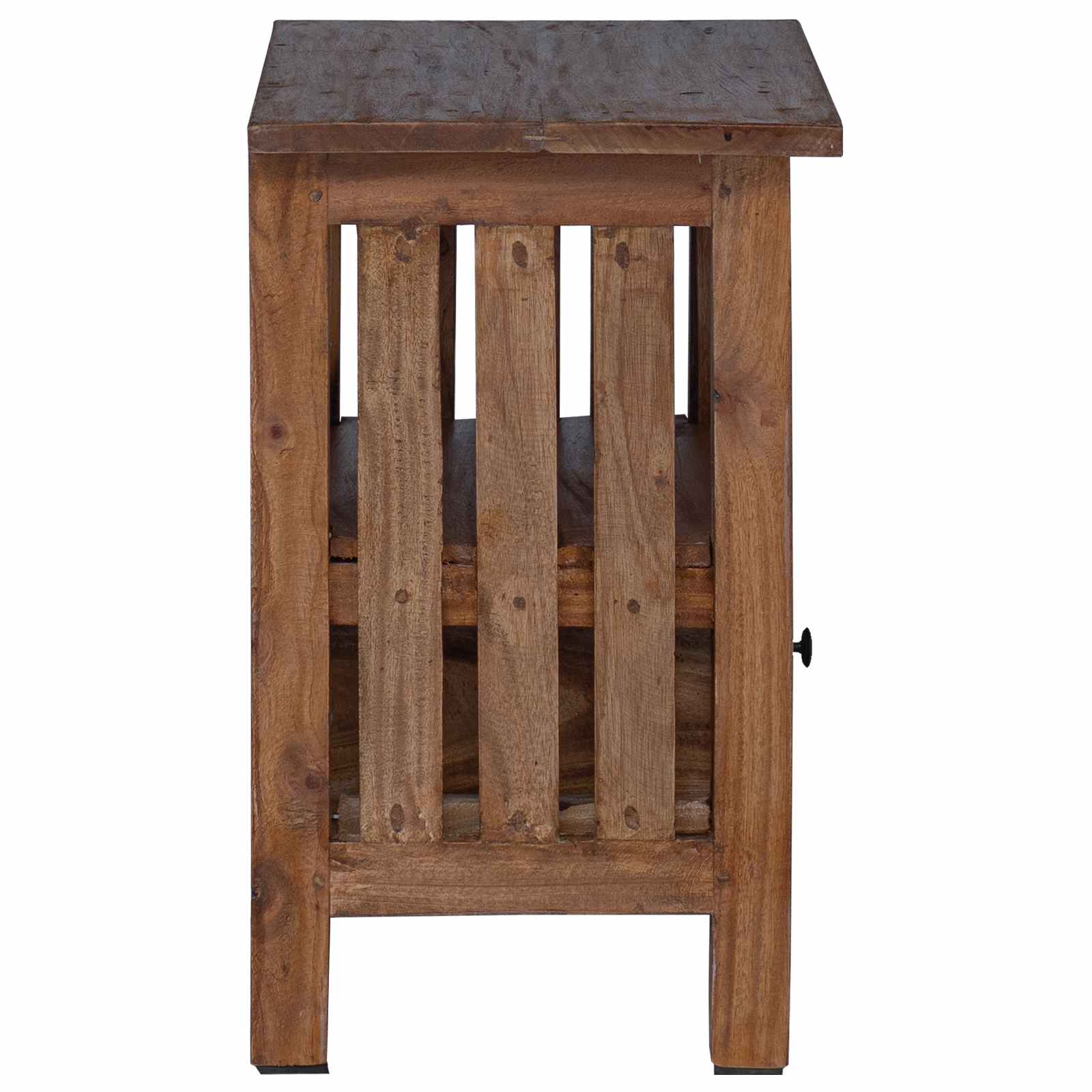 Table de chevet Marron 41 x 30 x 50 cm Bois de Mahogany Massif