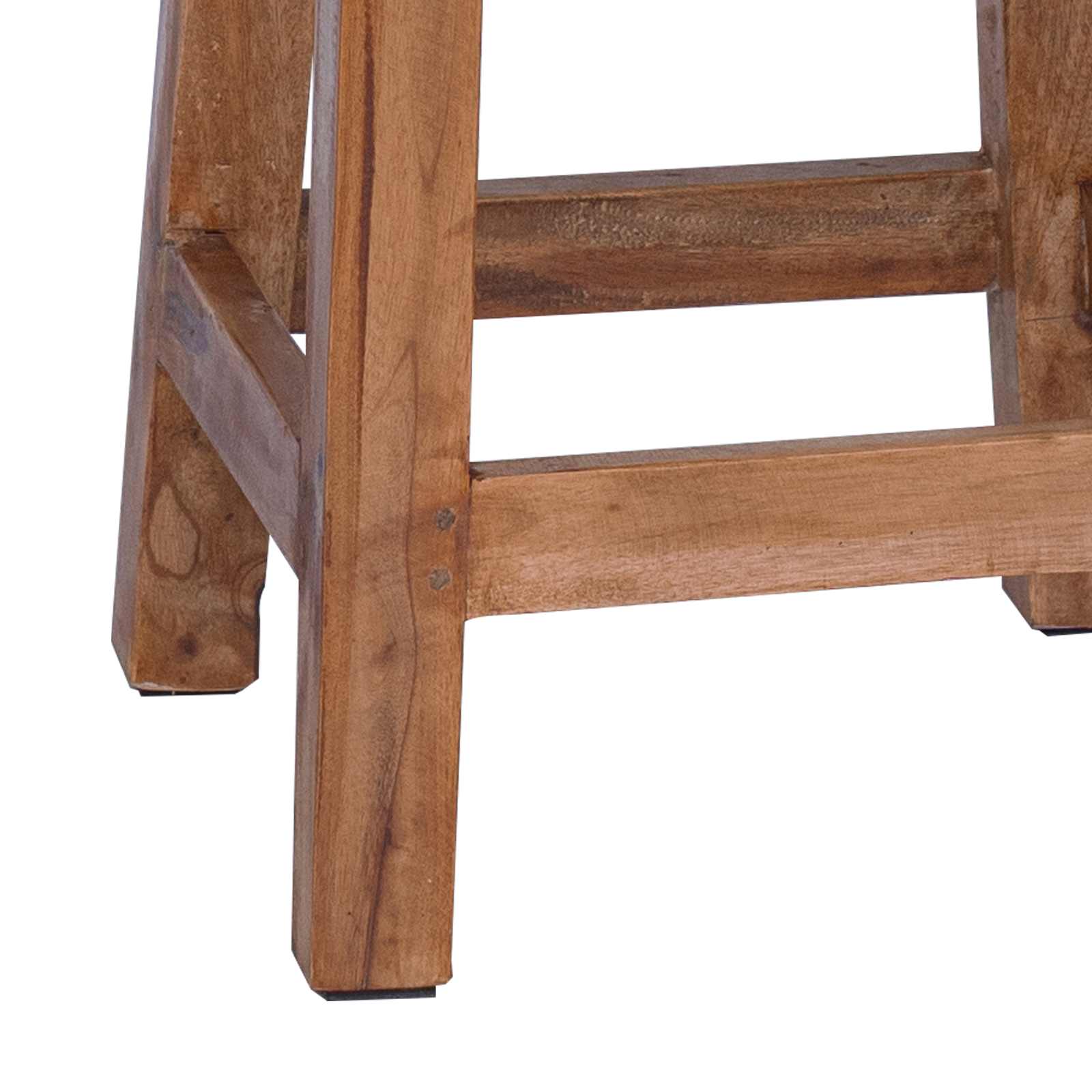 Tabouret Naturel 30 x 30 x 47 cm Bois d'Acajou - XIOS