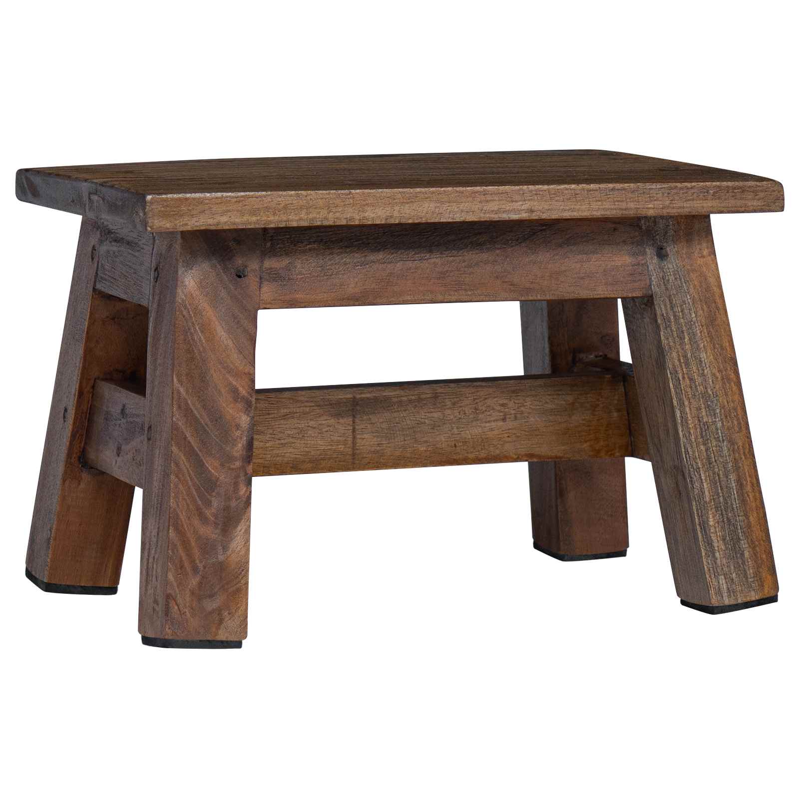 Tabouret Naturel 30 x 20 x 20 cm Bois d'Acajou - XIOS