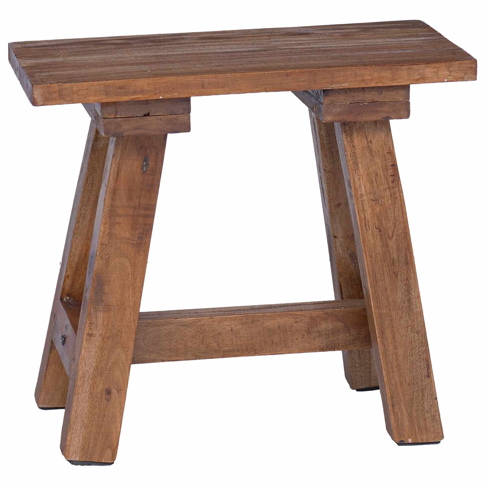 banc Naturel 50,5 x 25 x 47,5 cm Bois massif d'acajou - XIOS