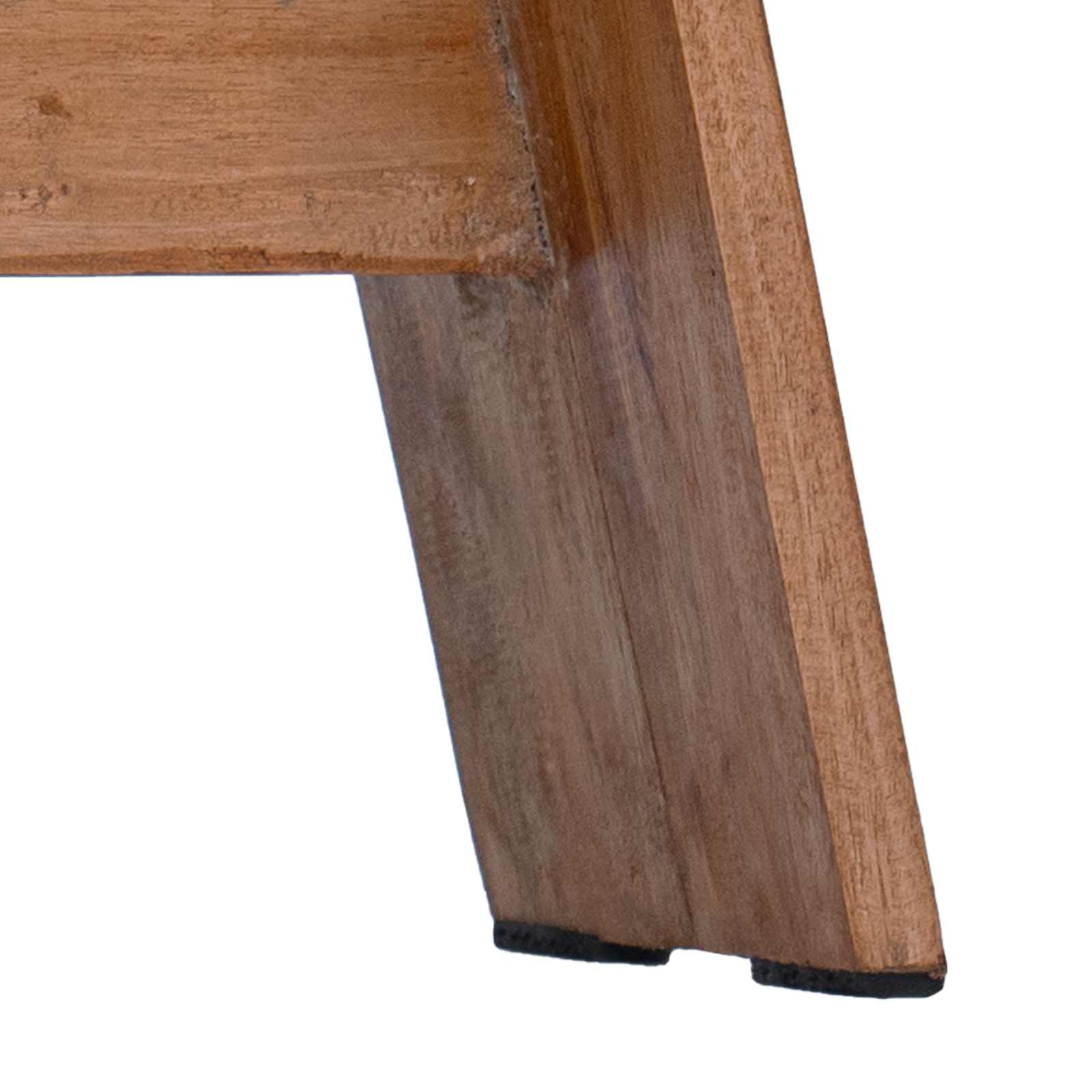 Tabouret Naturel 40 x 25 x 31 cm Bois d'Acajou - XIOS