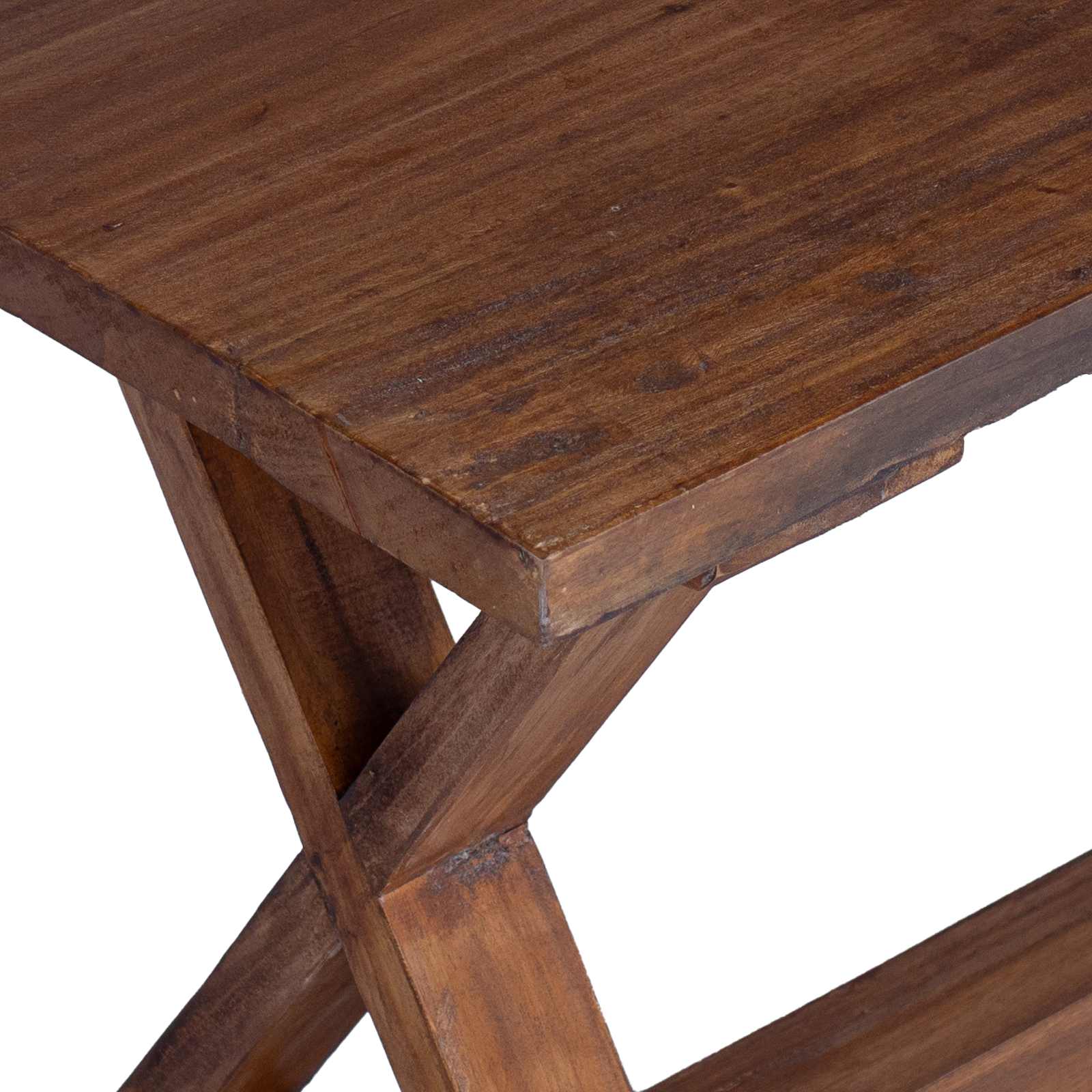 banc Naturel 85 x 35 x 45 cm Bois massif de récupération - XIOS