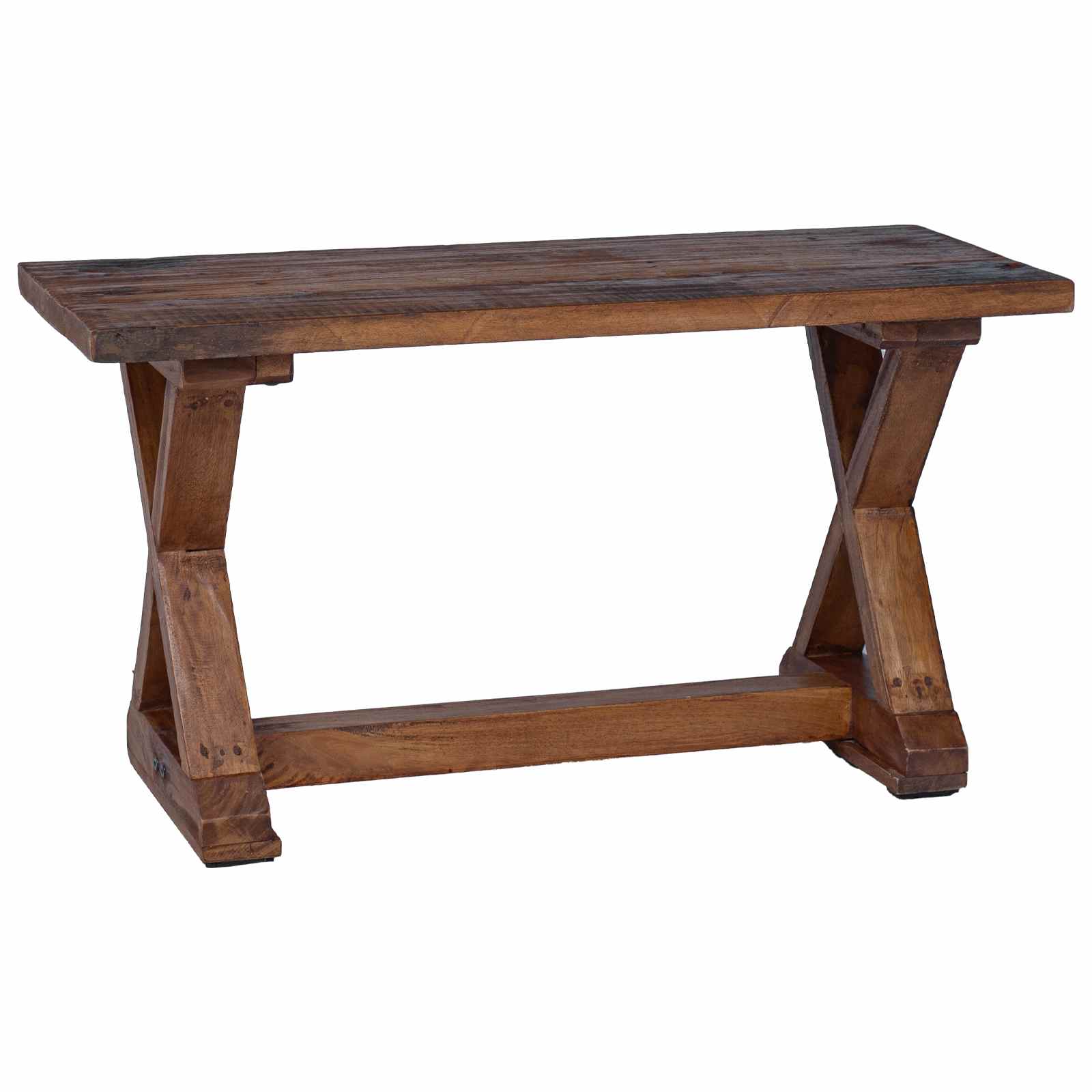 banc Naturel 85 x 35 x 45 cm Bois massif de récupération - XIOS