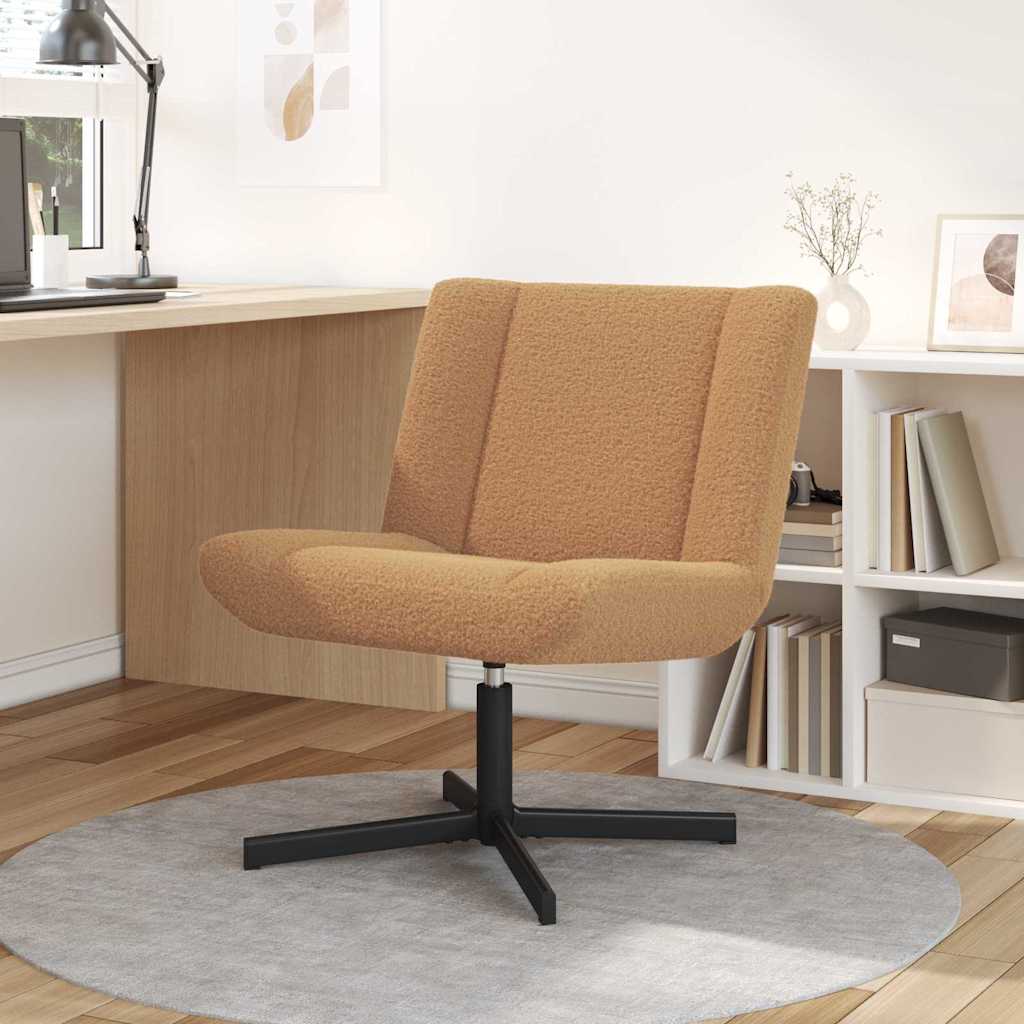Chaise pivotante Beige 63 x 75 x 76 cm Peau de mouton - XIOS