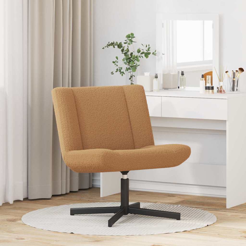 Chaise pivotante Beige 63 x 75 x 76 cm Peau de mouton - XIOS