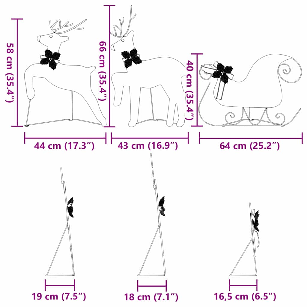 Rennes LED 3 pcs Blanc Froid tissu - XIOS