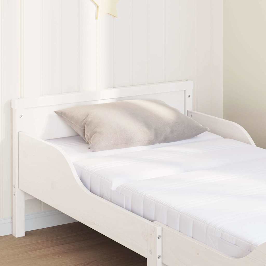 Cadre de lit avec matelas Blanc 80 x 200 cm Bois massif en pin - XIOS