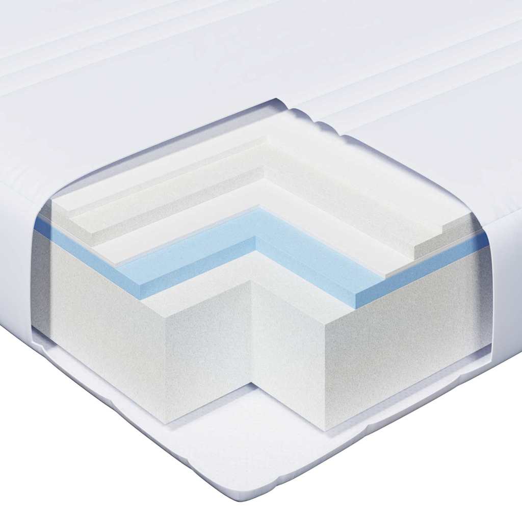 Cadre de lit avec matelas avec tête de lit Marron 80 x 200 cm - XIOS