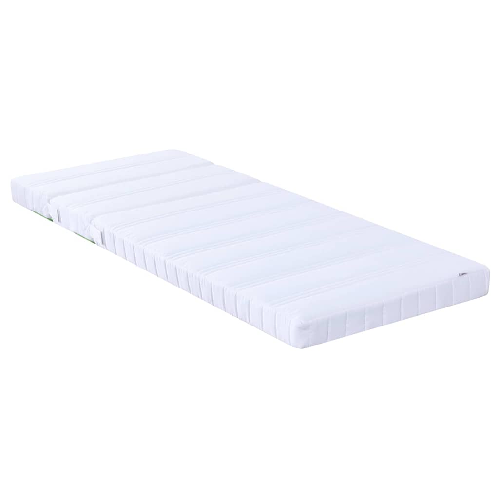 Cadre de lit avec matelas avec tête de lit Marron 80 x 200 cm - XIOS