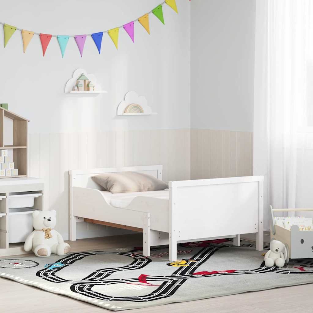 Cadre de lit avec matelas avec tête de lit Blanc 80 x 200 cm - XIOS