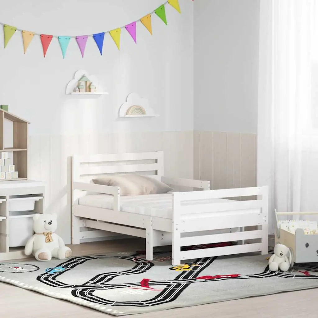 Cadre de lit avec matelas extensible Blanc 80 x 200 cm - XIOS