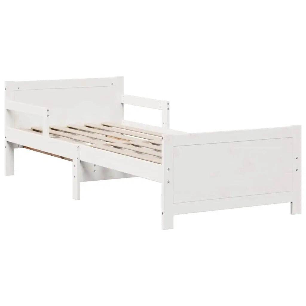 Cadre de lit avec matelas extensible Blanc 80 x 200 cm - XIOS