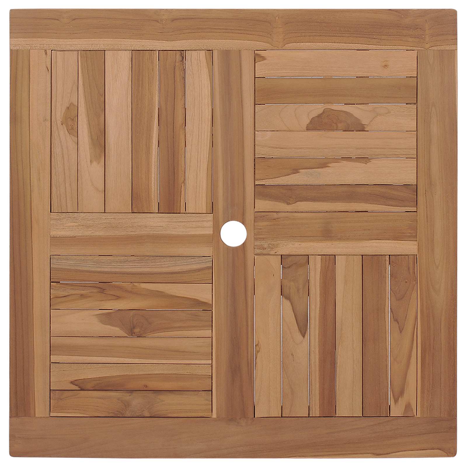 Ensemble de salle à manger pour jardin 3 pcs Marron - XIOS
